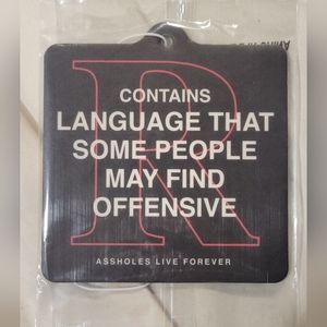 Assholes Live Forever Car Air Freshner